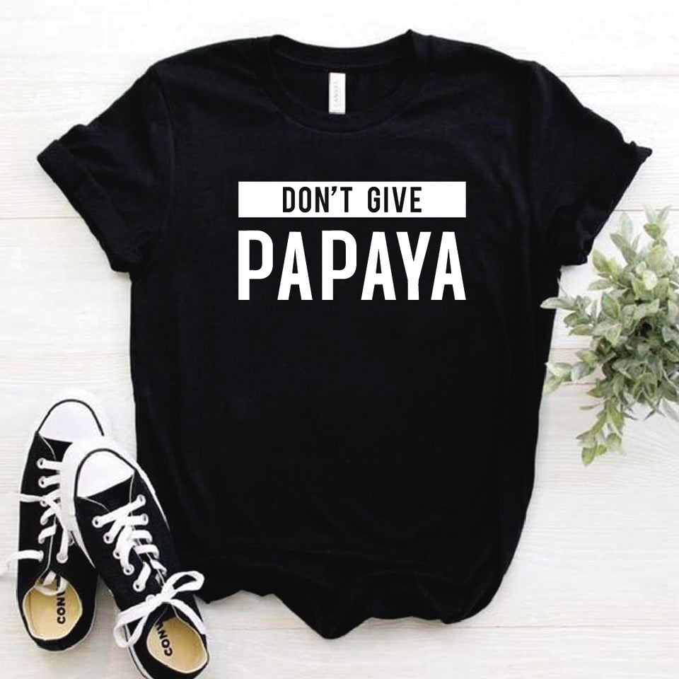 Camisa estampada tipo T- shirt DONT GIVE PAPAYA