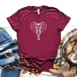 Camiseta estampada tipo T- shirt ELEFANTE LÍNEAS