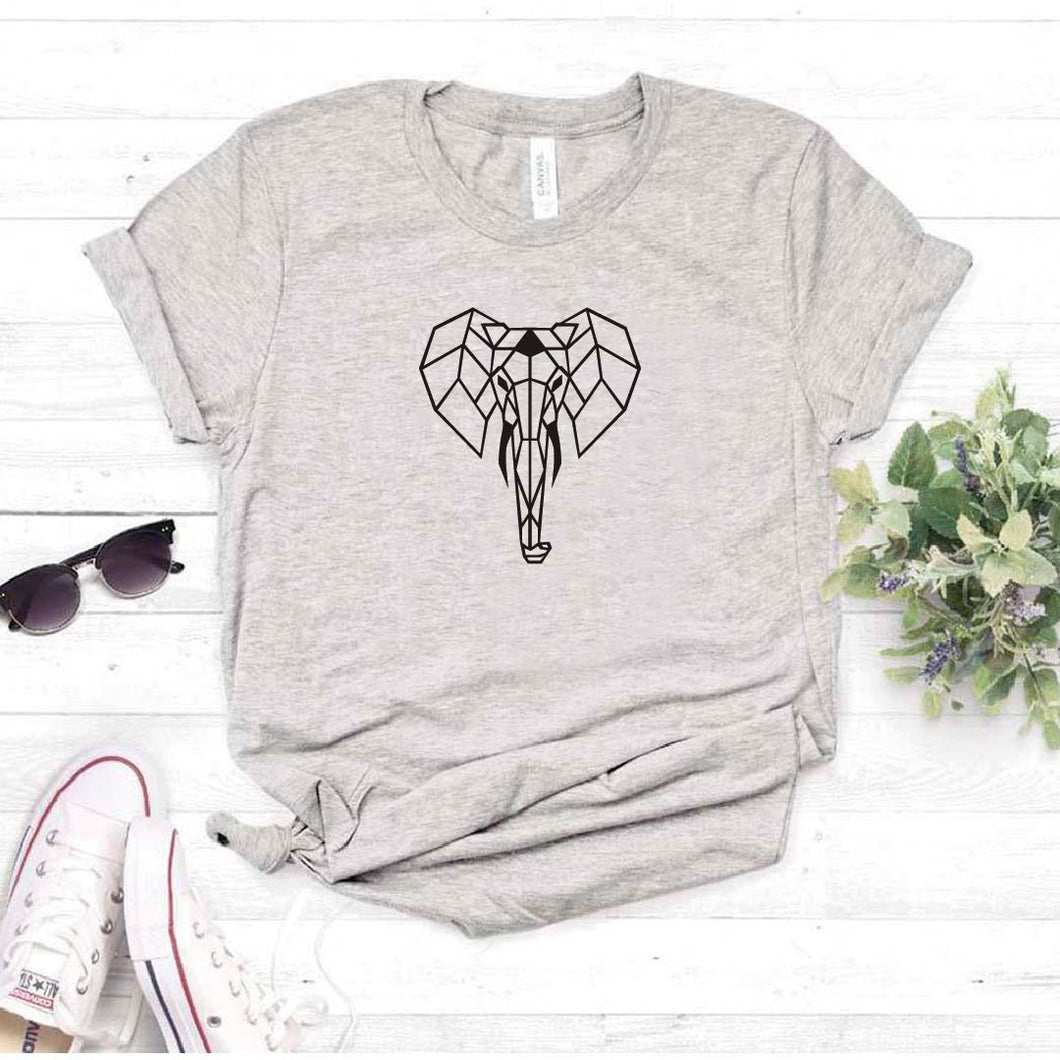 Camiseta estampada tipo T- shirt ELEFANTE LÍNEAS