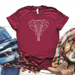 Camisa estampada tipo T- shirt Elefante geometrico 3