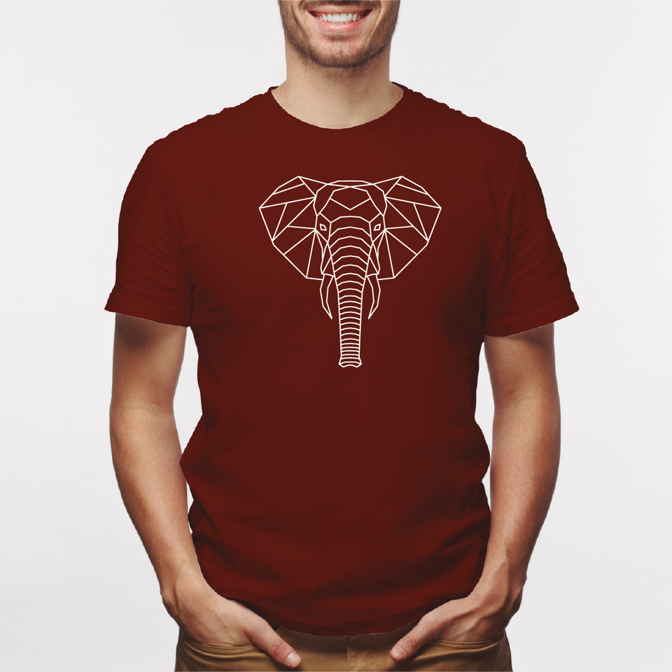 Camisa estampada para hombre  tipo T-shirt Elefante Geometrico 3