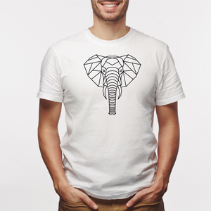 Camisa estampada para hombre  tipo T-shirt Elefante Geometrico 3