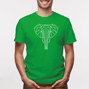 Camisa estampada para hombre  tipo T-shirt Elefante Geometrico 3