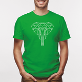 Camisa estampada para hombre  tipo T-shirt Elefante Geometrico 3