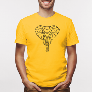 Camisa estampada para hombre  tipo T-shirt Elefante Geometrico 3