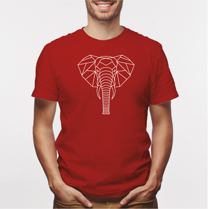 Camisa estampada para hombre  tipo T-shirt Elefante Geometrico 3