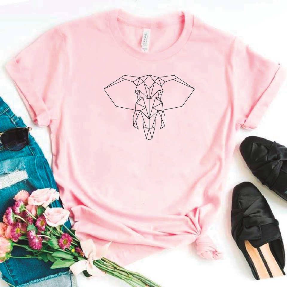 Camisa estampada tipo T- shirt Elefante Geometrico (2)