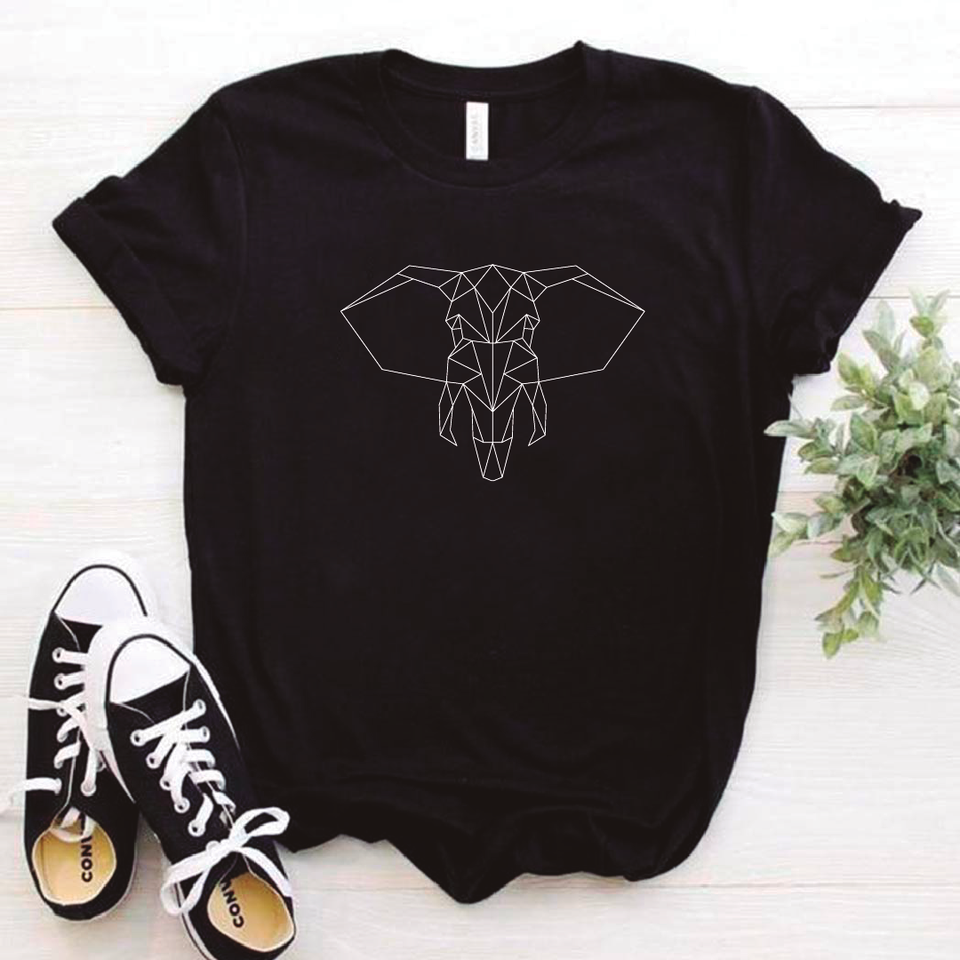 Camisa estampada tipo T- shirt Elefante Geometrico (2)