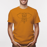 Camisa estampada para hombre  tipo T-shirt Elefante Geometrico (2)