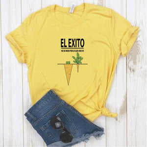 Camisa estampada  tipo T-shirt EL EXITO NO SE MIDE POR LO QUE VES