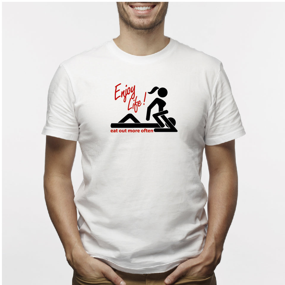 Camisa estampada para hombre tipo T-shirt Enjoy life