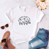 Camisa estampada tipo T- shirt Erizo Geométrico