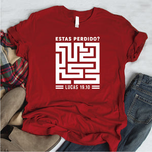 Camisa estampada tipo T- shirt ESTAS PERDIDO LABERINTO
