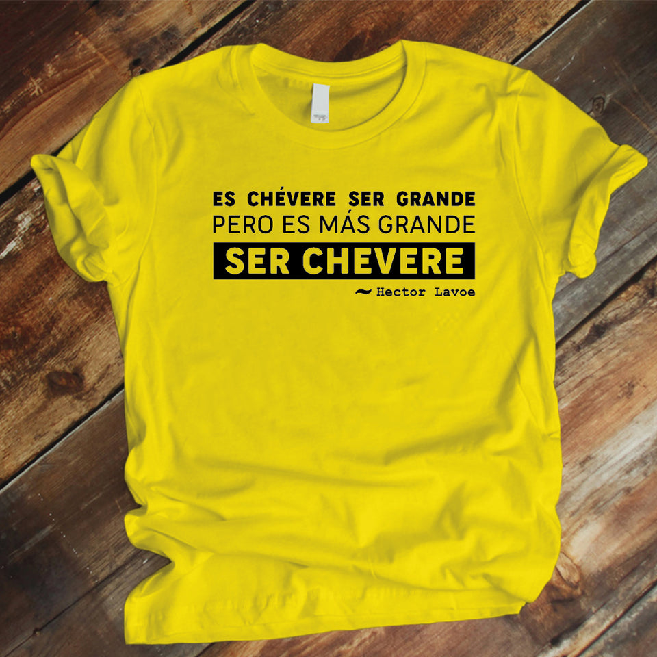 Camisa estampada unisex tipo T-shirt Es chevere ser grande