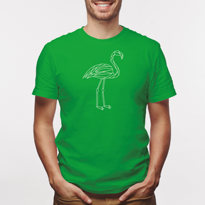 Camisa estampada para hombre  tipo T-shirt Flamingo Geometrico