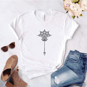 Camisa estampada  tipo T-shirt FLOR DE LOTO 3