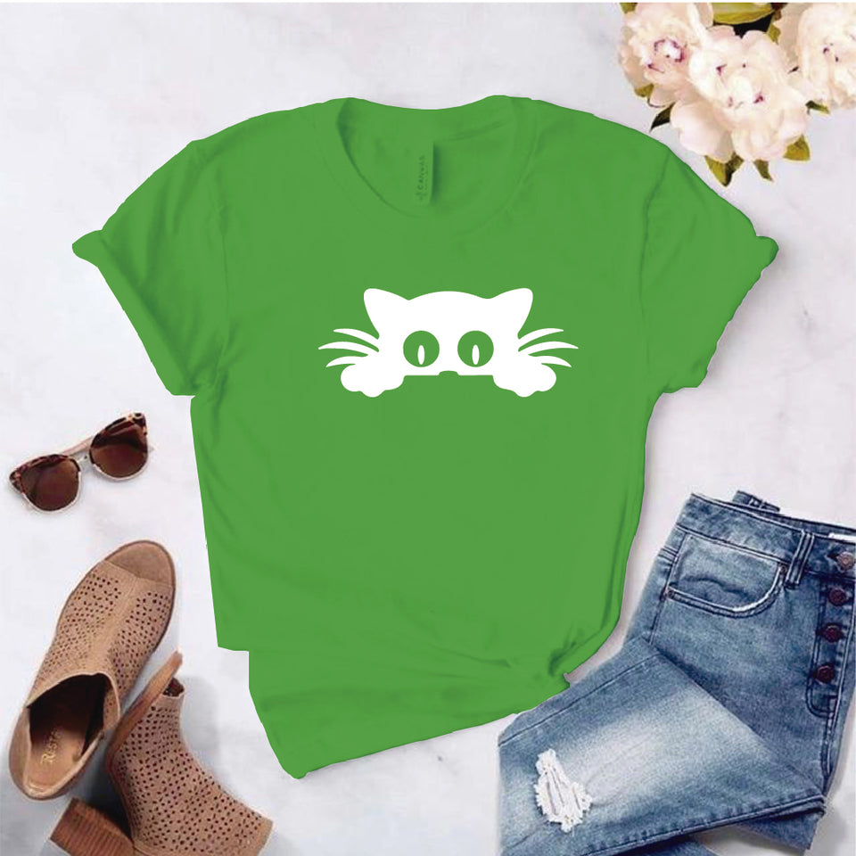 Camisa estampada  tipo T-shirt  GATICO ASOMADO