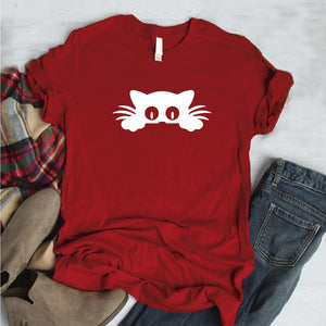 Camisa estampada  tipo T-shirt  GATICO ASOMADO