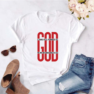 Camiseta T-shirt mujer cristiana GOD