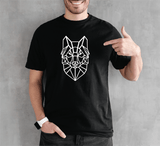 Camiseta estampada tipo T-shirt LOBO MELENA (GEOMÉTRICO) HOMBRE