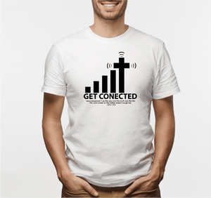 Camiseta estampada tipo T-shirt  GET CONECTED (HOMBRE)