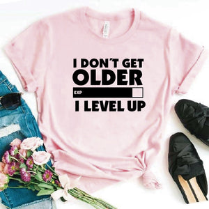 Camisa estampada tipo T- shirt I DONT GET OLDER (DAMA)