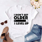 Camisa estampada tipo T- shirt I DONT GET OLDER (DAMA)