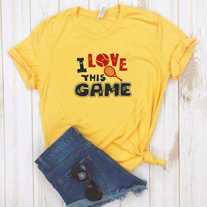 Camiseta estampada tipo T-shirt I LOVE THIS GAME (DEPORTES)