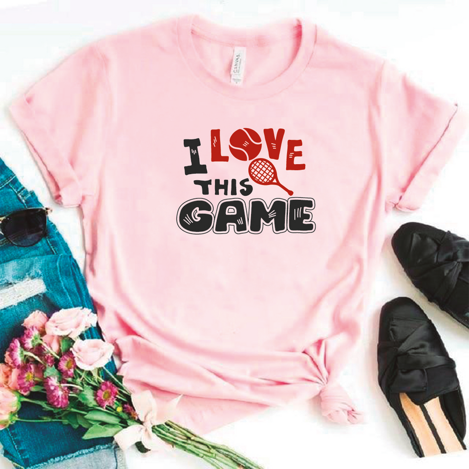 Camiseta estampada tipo T-shirt I LOVE THIS GAME (DEPORTES)