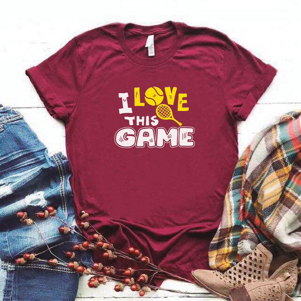 Camiseta estampada tipo T-shirt I LOVE THIS GAME (DEPORTES)