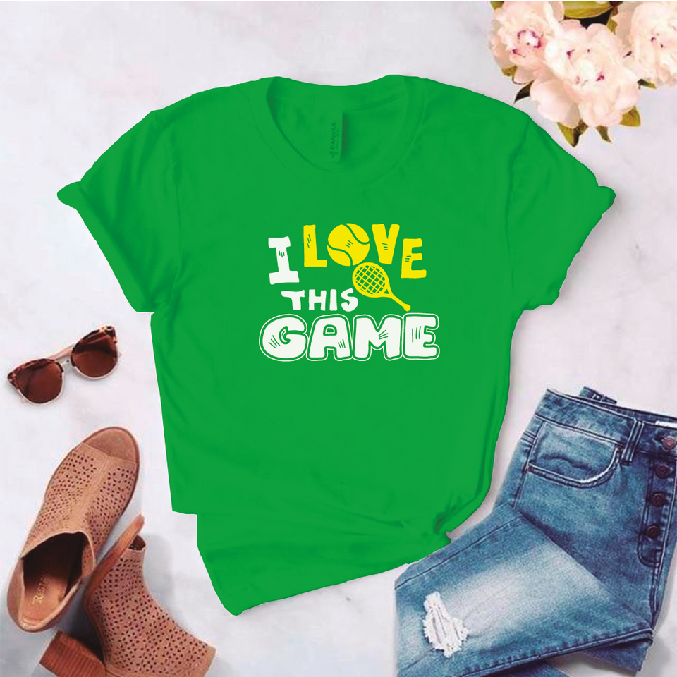 Camiseta estampada tipo T-shirt I LOVE THIS GAME (DEPORTES)