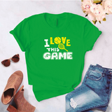 Camiseta estampada tipo T-shirt I LOVE THIS GAME (DEPORTES)