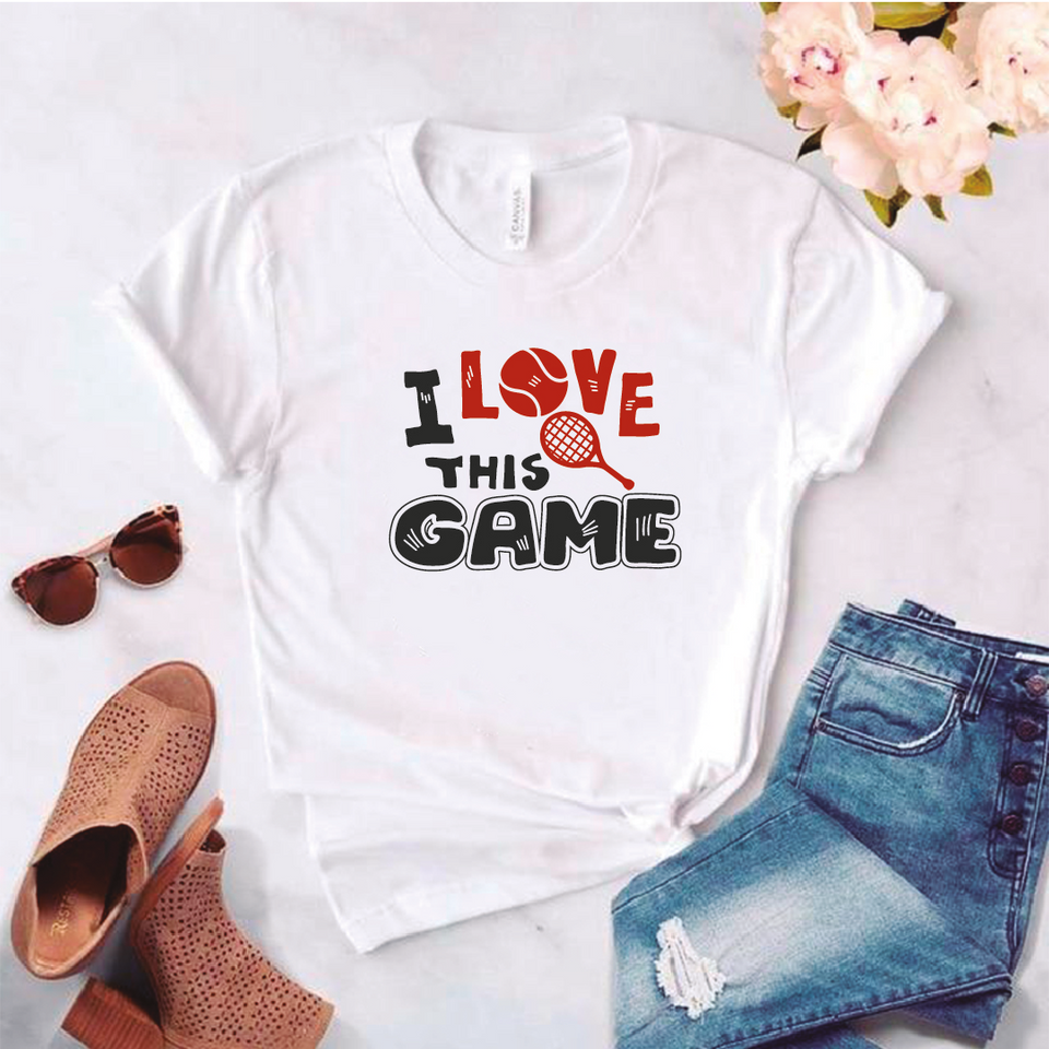 Camiseta estampada tipo T-shirt I LOVE THIS GAME (DEPORTES)