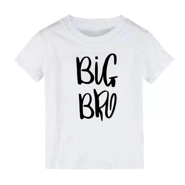 Camiseta y mameluco estampado LIL SIS BRO BIG SIS BRO