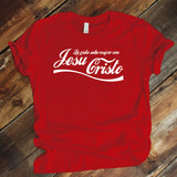 Camiseta T-shirt mujer cristiana JESUCRISTO (cocacola)