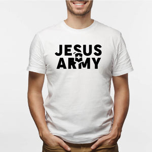 Camisa estampada para hombre tipo T-shirt JESUS ARMY