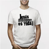 Camiseta estampada hombre T-shirt JESUS NO ES RELIGION, ES VIDA