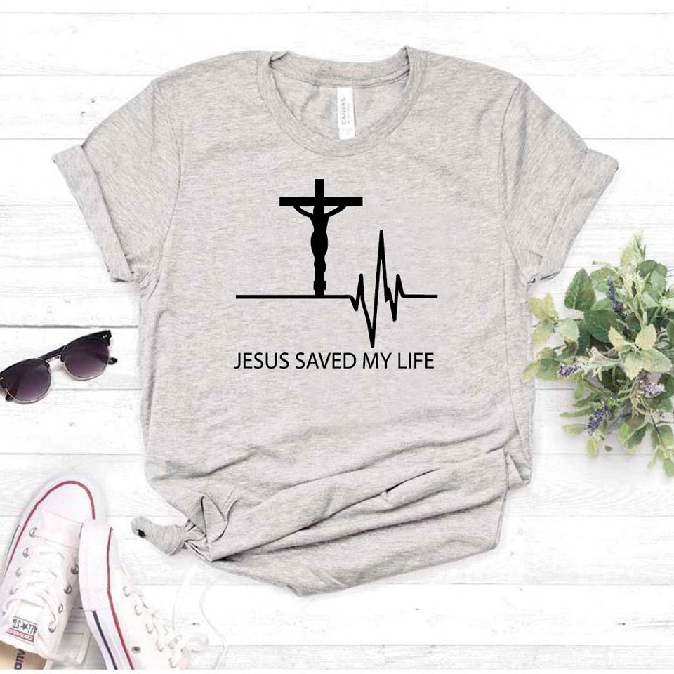 Camiseta estampada T-shirt Pulso Jesus Saved My live