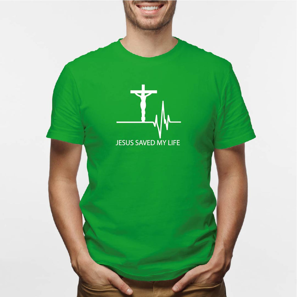 Camisa estampada para hombre tipo T-shirt Jesus Save My Life