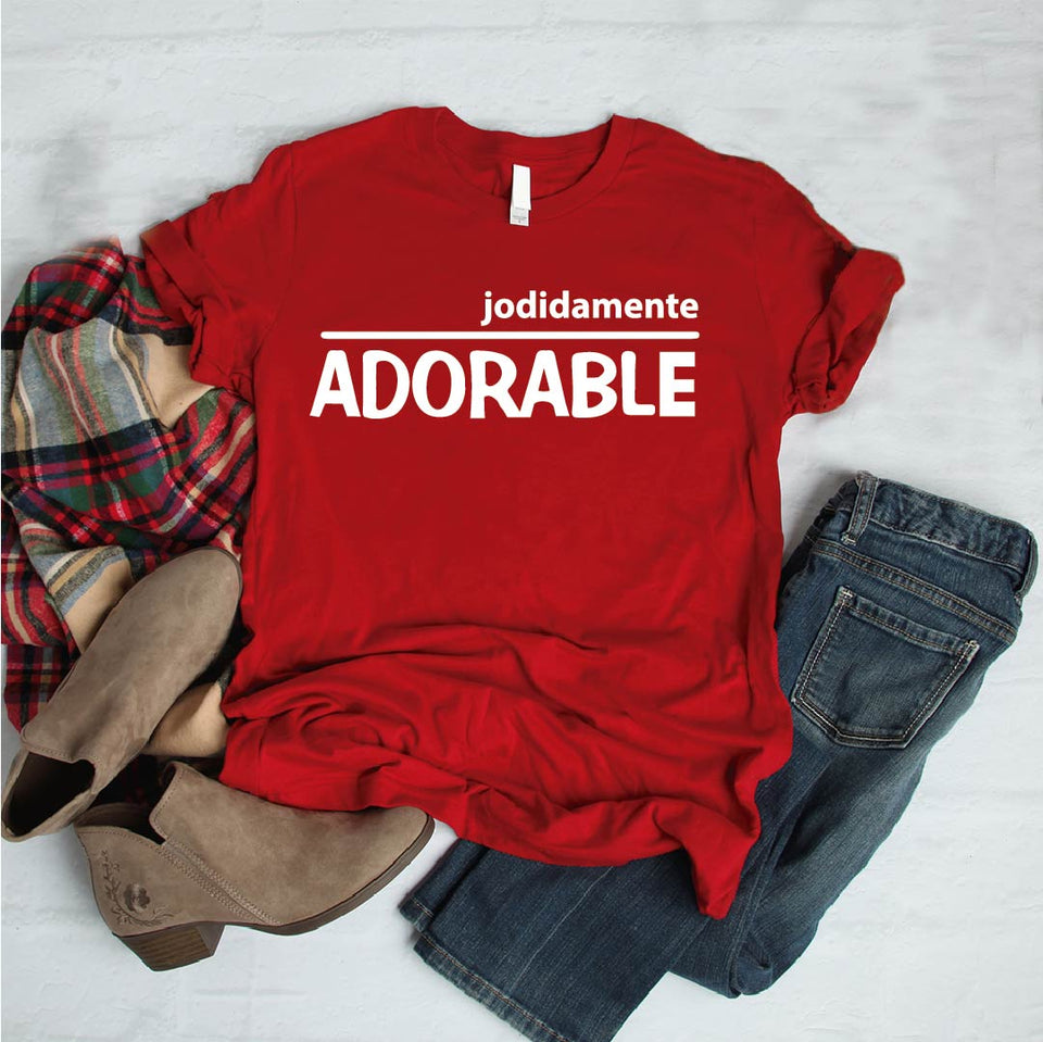 Camiseta estampada tipo T-shirt JODIDAMENTE ADORABLE