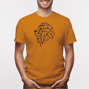 Camisa estampada para hombre  tipo T-shirt Leon Perfil Geometrico