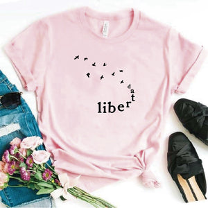 Camisa estampada  tipo T-shirt  Libertad