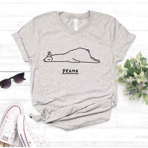 Camiseta estampada tipo T- shirt El drama Llama