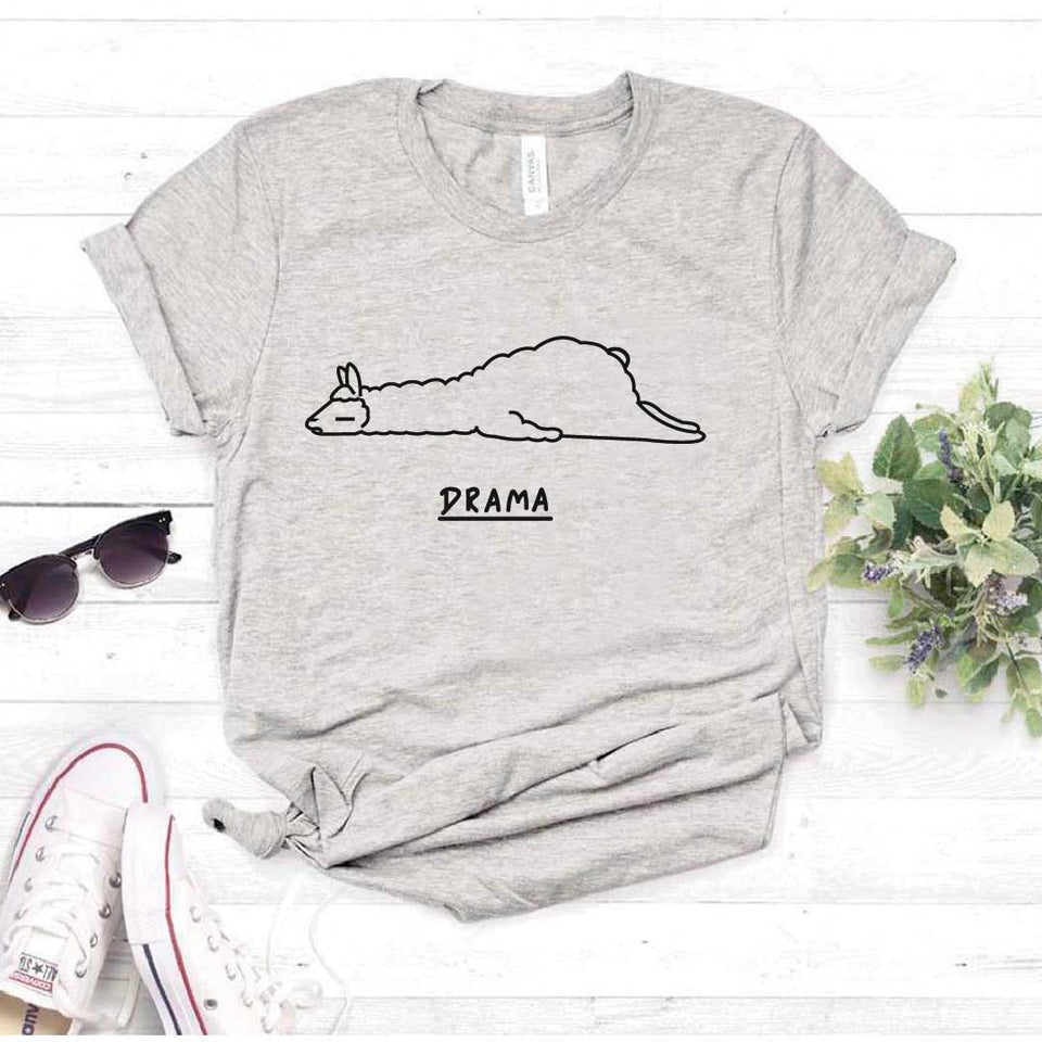 Camiseta estampada tipo T- shirt El drama Llama