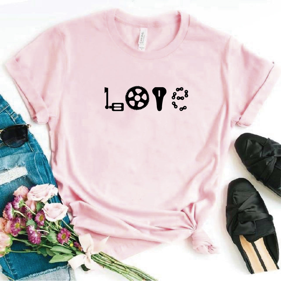 Camisa estampada  tipo T-shirt Love Bicicleta