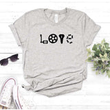 Camisa estampada  tipo T-shirt Love Bicicleta