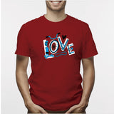 Camisa estampada para hombre  tipo T-shirt LOVE BICICLETA