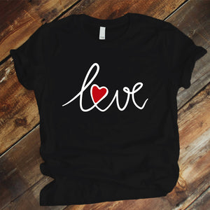 Camiseta Estampada T-shirt LOVE (CORAZON EN LA O)