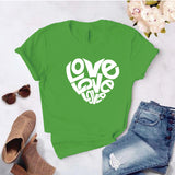Camisa estampada tipo T- shirt LOVE LOVE LOVE