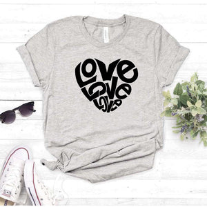 Camisa estampada tipo T- shirt LOVE LOVE LOVE